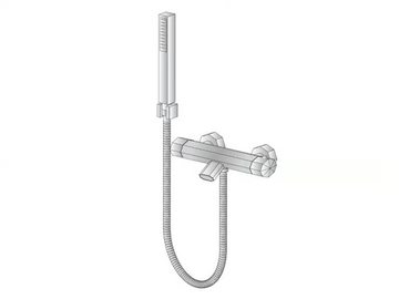 FIRENZE 3267TM304 - Bathtub mixer with hand shower by RUBINETTERIE STELLA - view 3